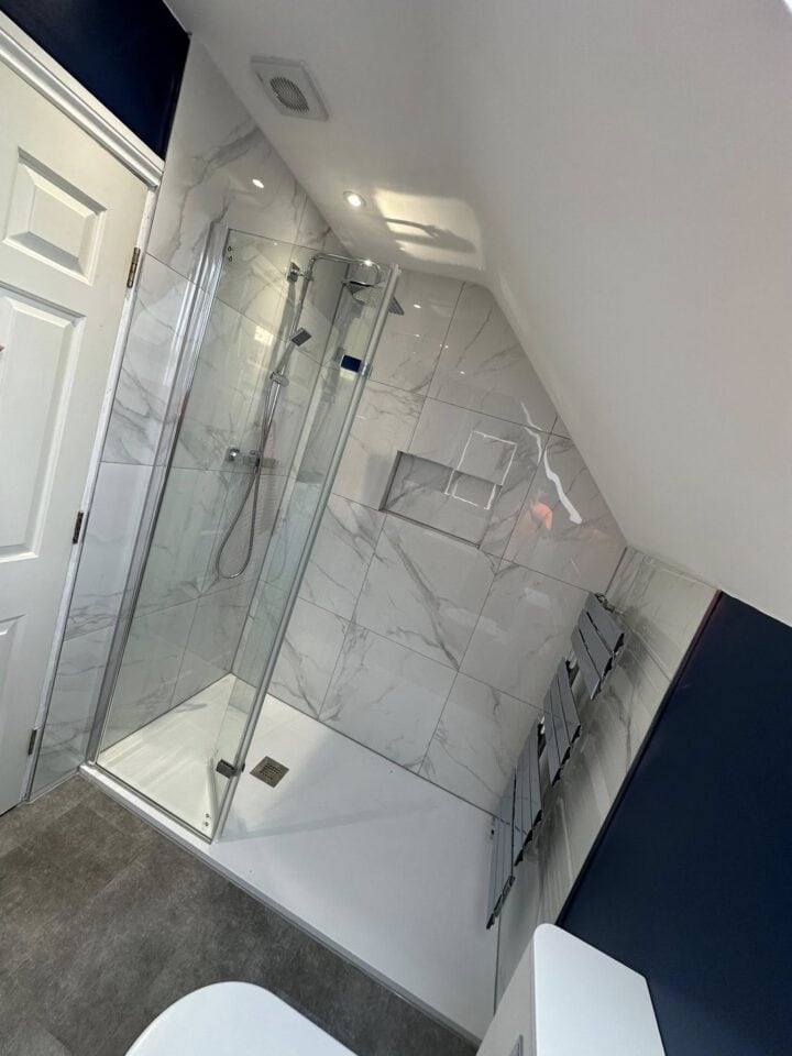 Navy Loft Elegance Bathroom Refurb 03